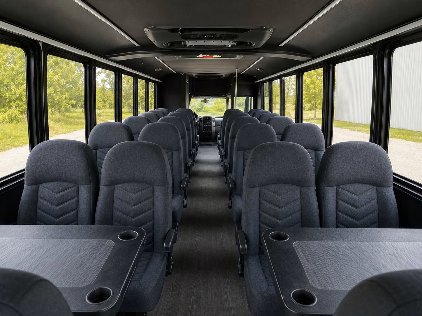 18 passenger minibus interior