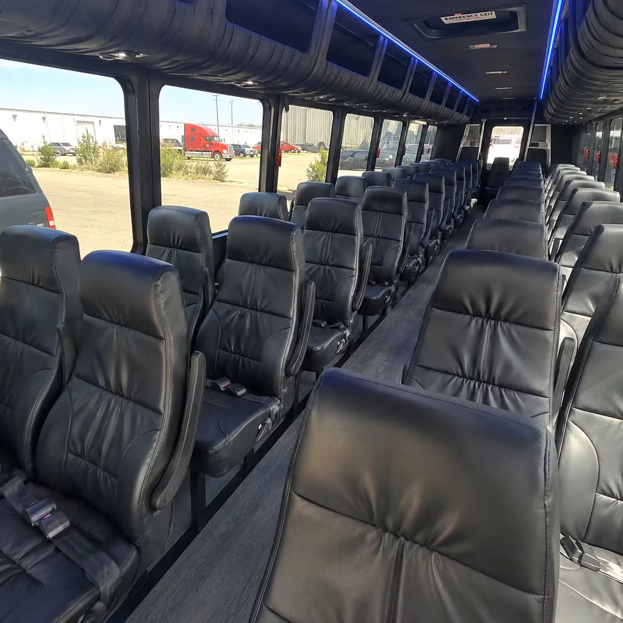 28 passenger minibus inside