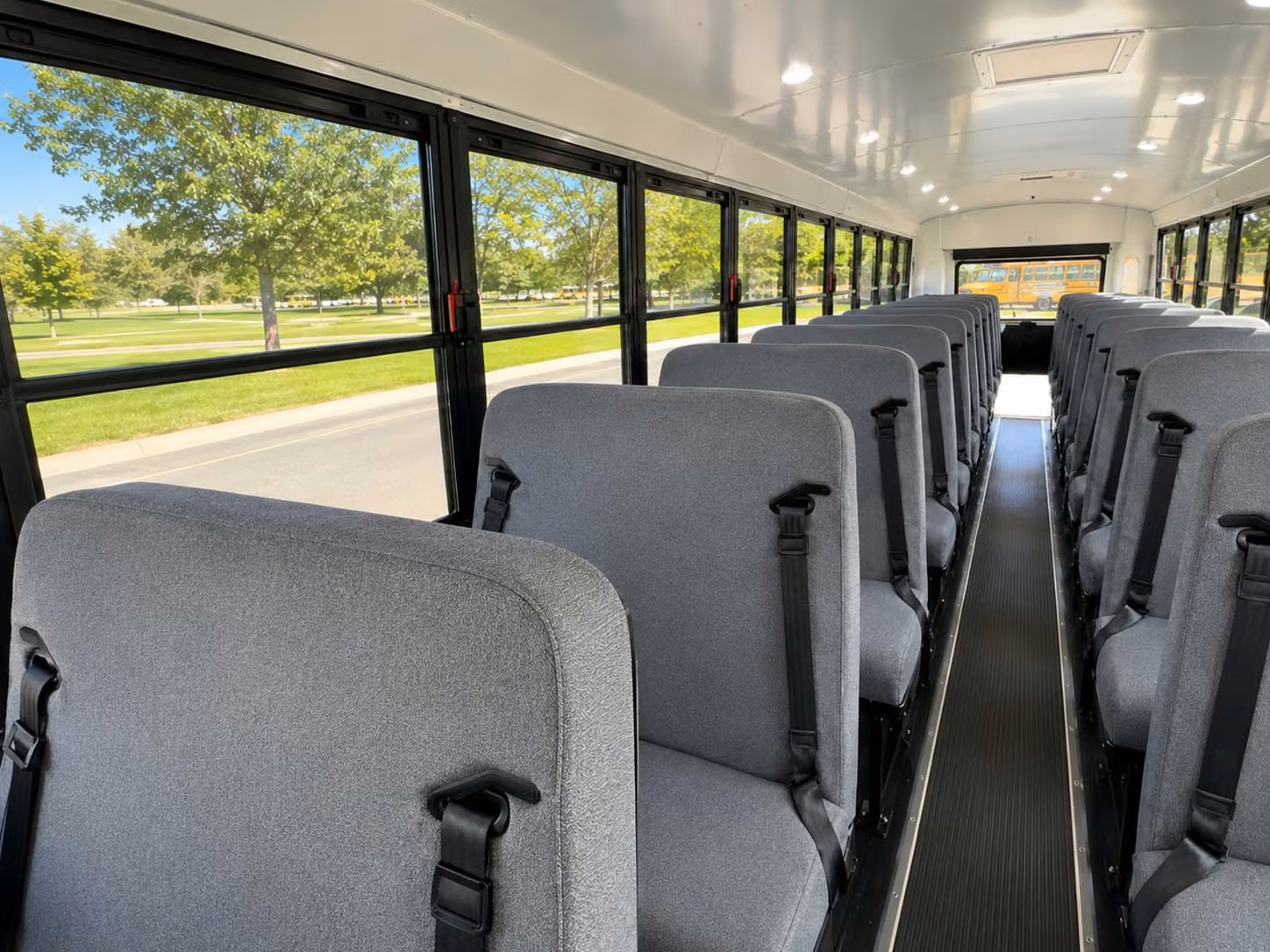 school bus inside