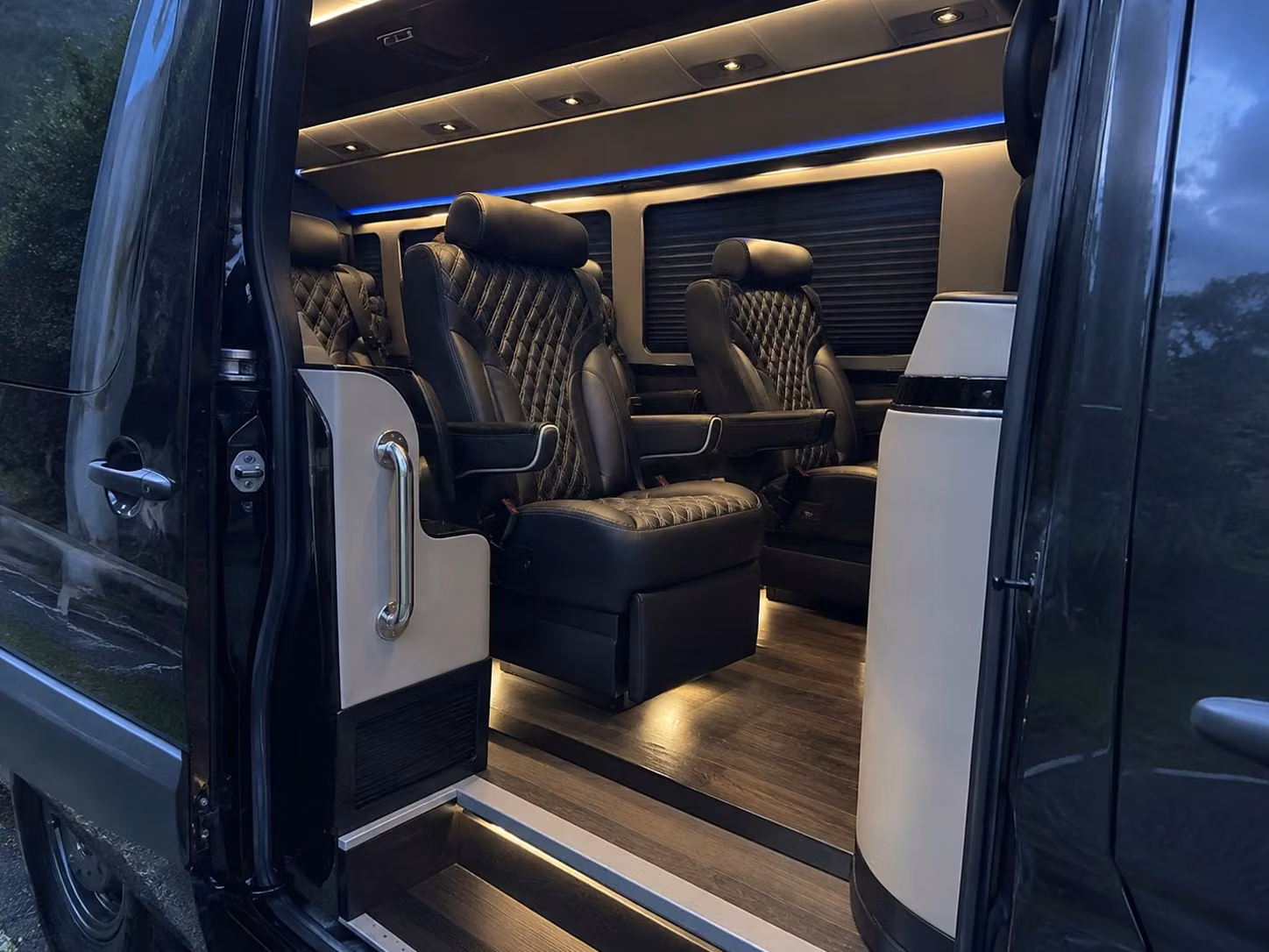 sprinter van with driver inside